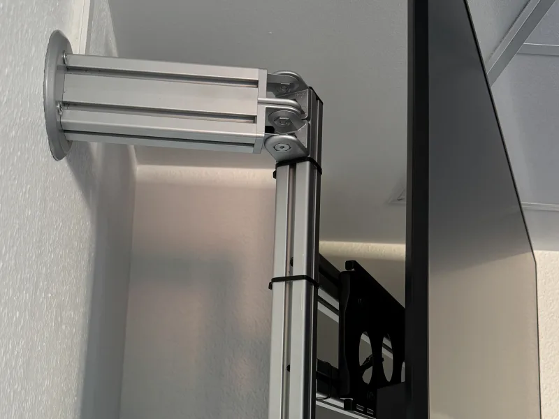 Mechanisches Detail an einer Profillösung